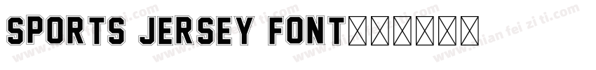 Sports Jersey Font字体转换